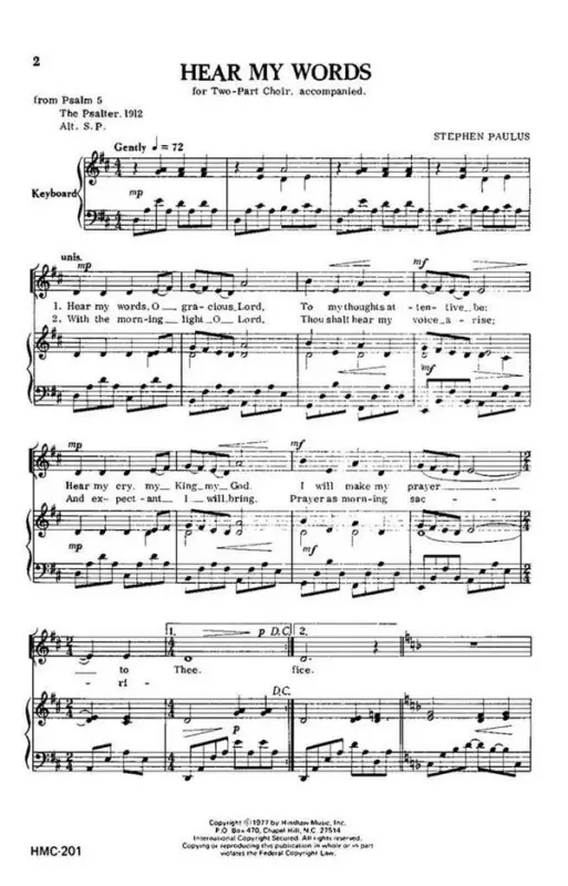 Stephen Paulus, Hear My Words Online Kaufen