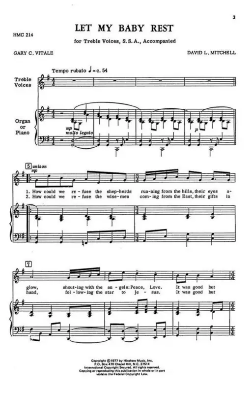 Sonderangebot David Mitchell, Let My Baby Rest