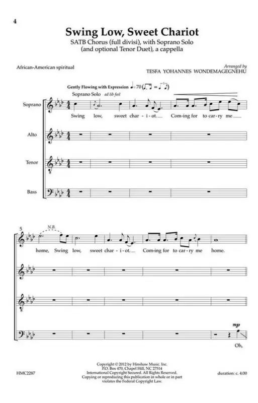 Swing Low, Sweet Chariot Must-Have