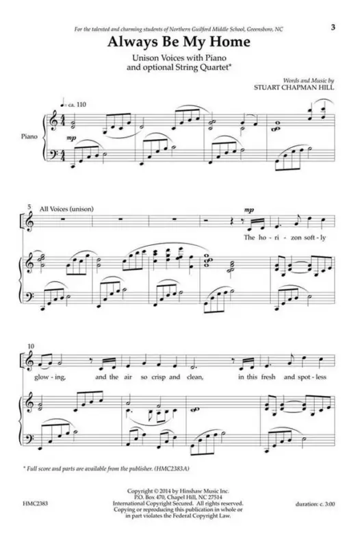 Stuart Chapman Hill, Always Be My Home Markenware