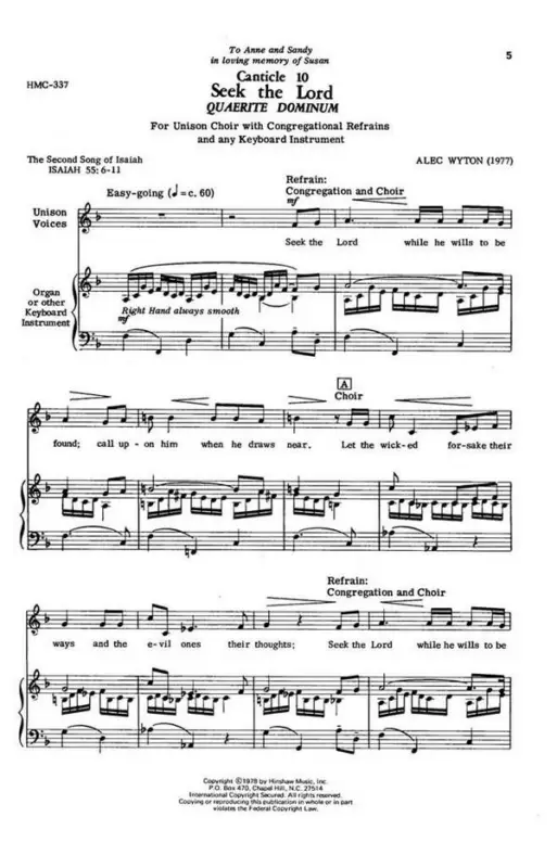 Alec Wyton, Seek The Lord Mega-Angebot