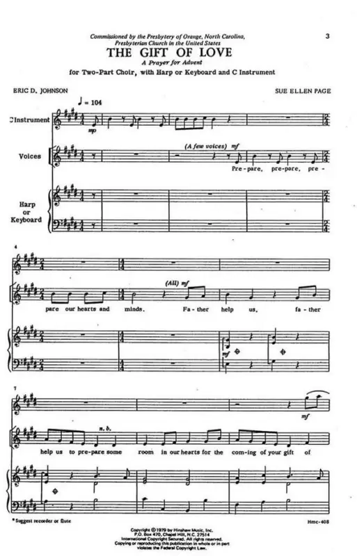 Sue Ellen Page, The Gift Of Love Günstig