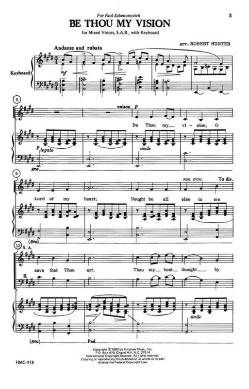 Be Thou My Vision Sonderangebot