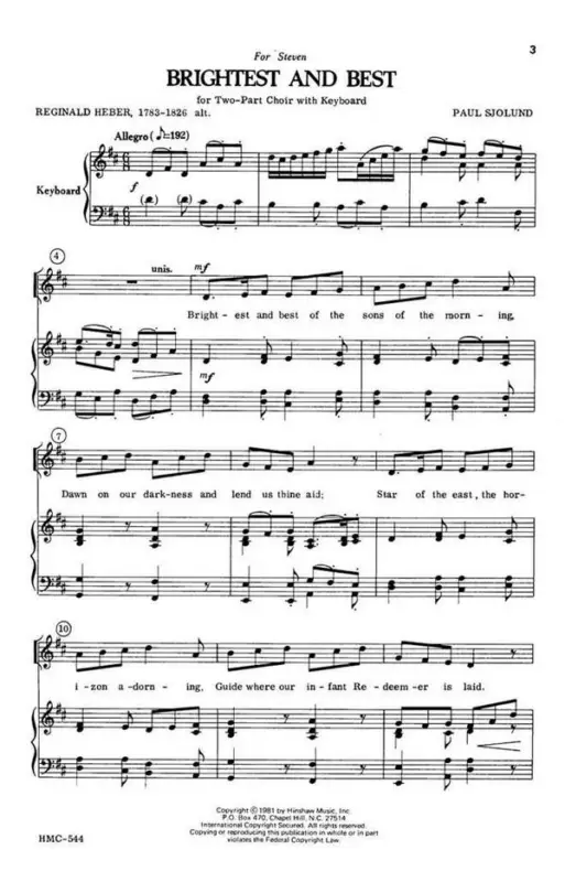 Beliebt Paul Sjolund, Brightest And Best