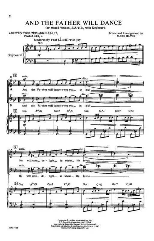 Solange Der Vorrat Reicht Mark Hayes, And The Father Will Dance