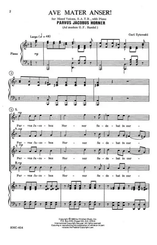 Billig Carl Zytowski, Parvus Jacobus Horner