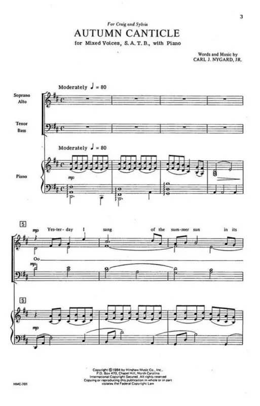 Carl Nygard, Autumn Canticle Jetzt Kaufen