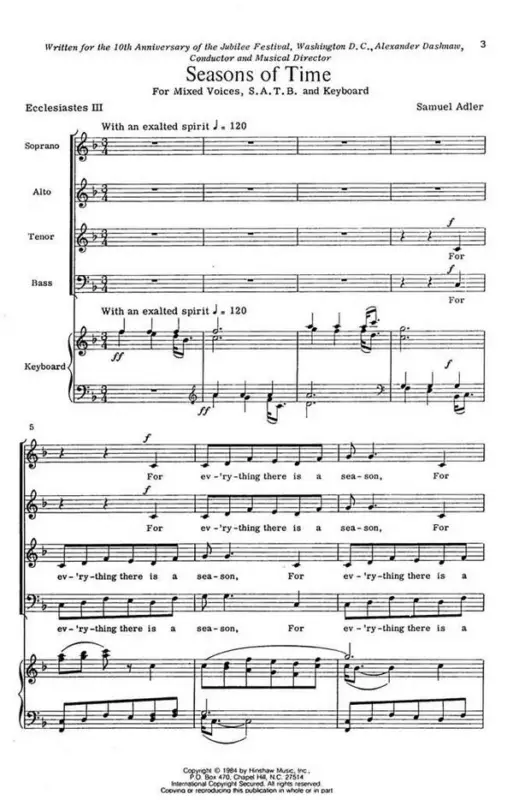 Sofort Bestellen Samuel Adler, Seasons Of Time