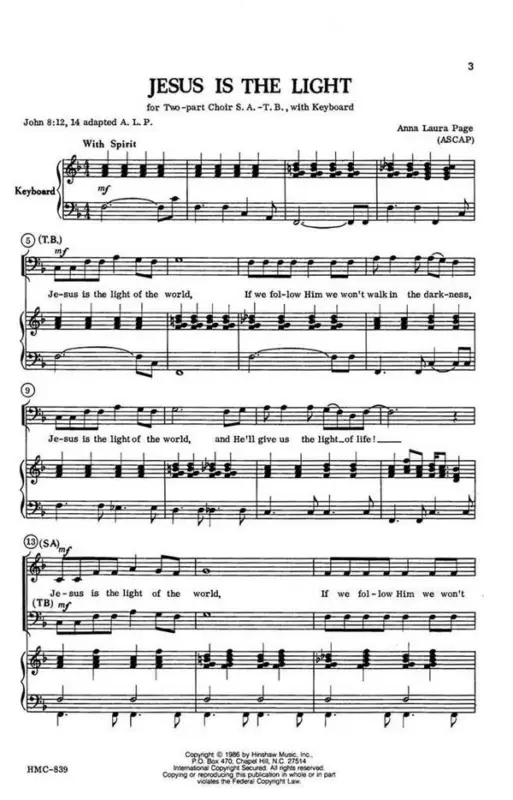 Sonderangebot Anna Laura Page, Jesus Is The Light