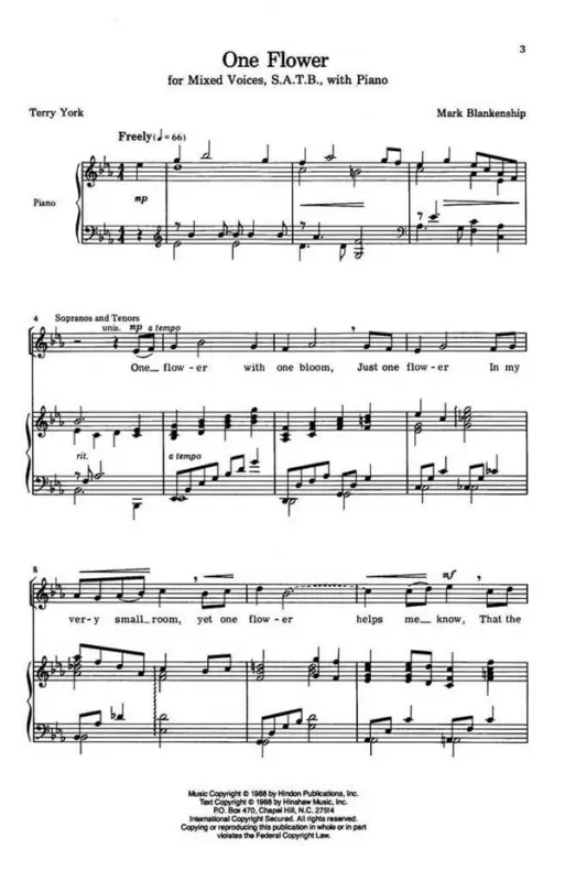 Top-Preis Mark Blankenship, One Flower