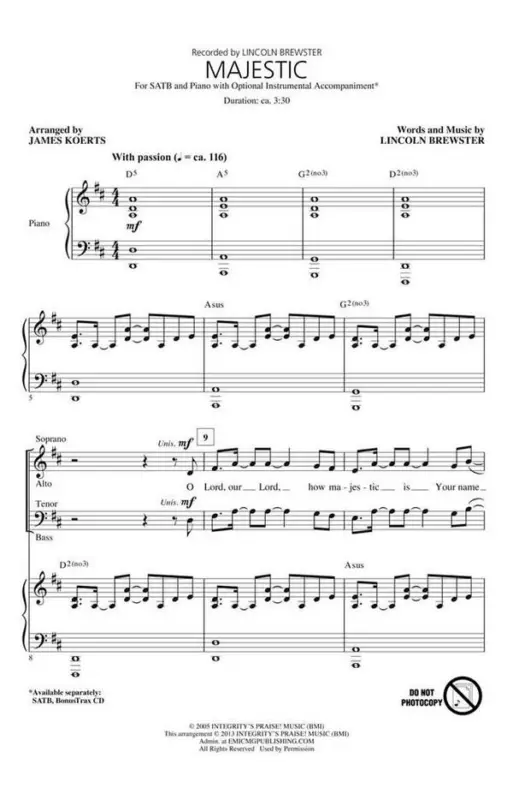 Top-Angebot Lincoln Brewster, Majestic