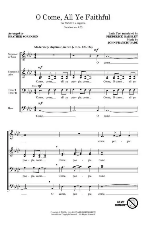 O Come, All Ye Faithful Bestseller