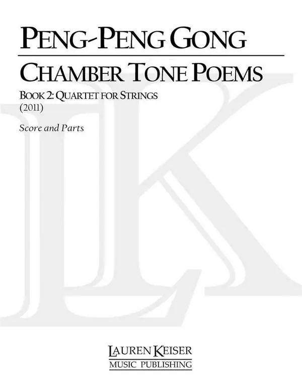 Chamber Tone Poems, Book 2: Quartet for Strings Neu Im Sortiment