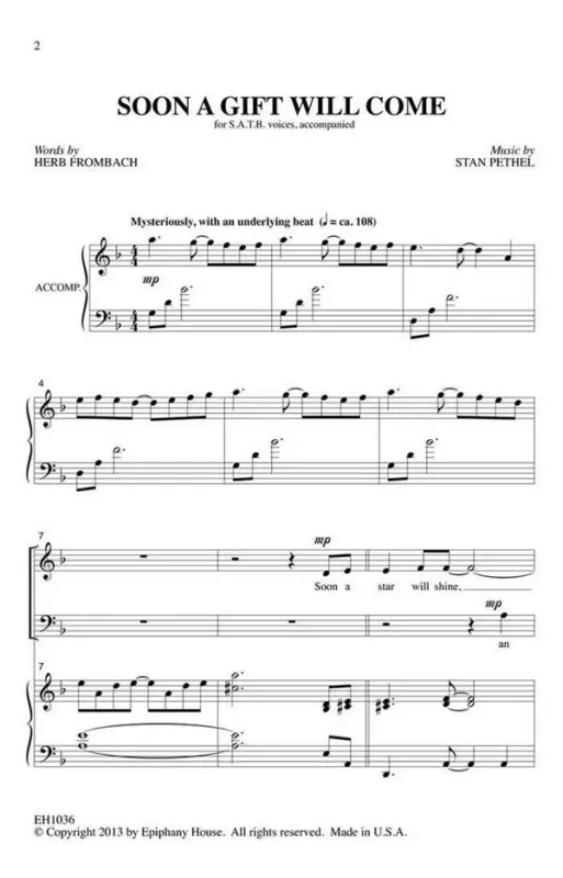 Top-Seller Stan Pethel, Soon a Gift Will Come