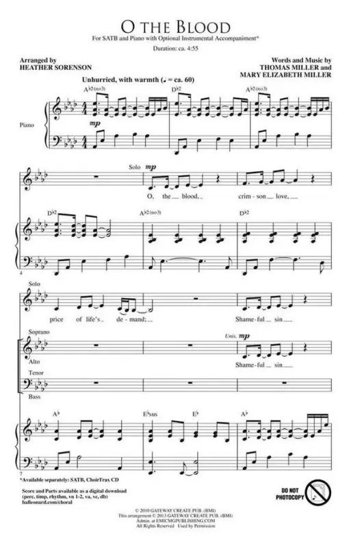 Rabatt Mary Elizabeth Miller_Thomas Miller, O the Blood