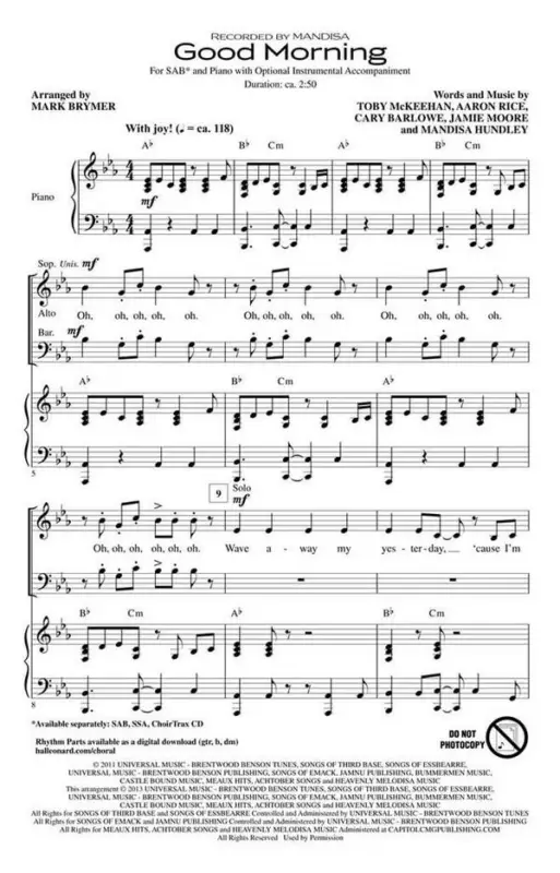 Aaron Rice_Cary Barlowe_Jamie Moore_Mandisa Hundley_Toby McKeehan, Goo Highlight