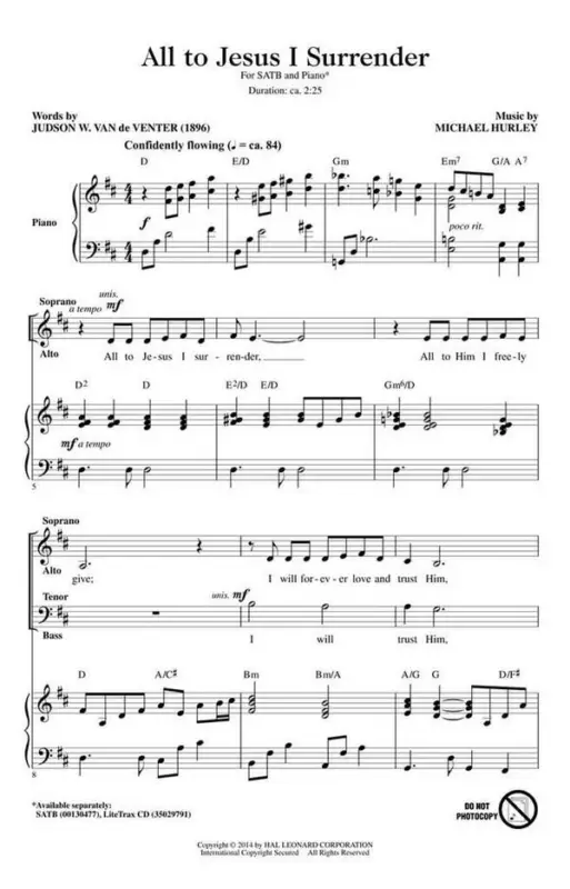 Rabatt Michael Hurley, All to Jesus I Surrender