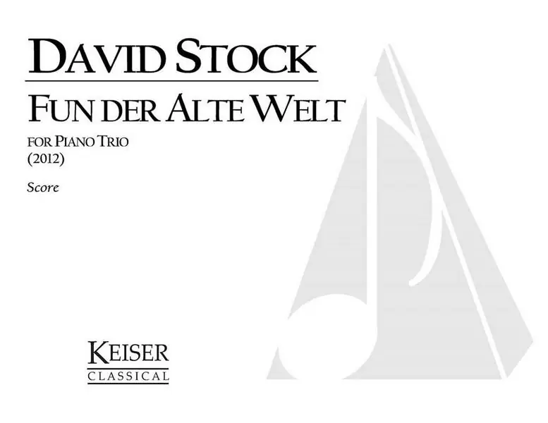 David Stock, Fun Der Alte Welt (From the Old World) Gratis Versand