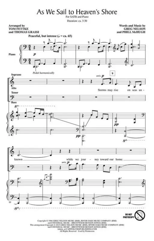 Ausverkauf Greg Nelson, As We Sail to Heaven's Shore