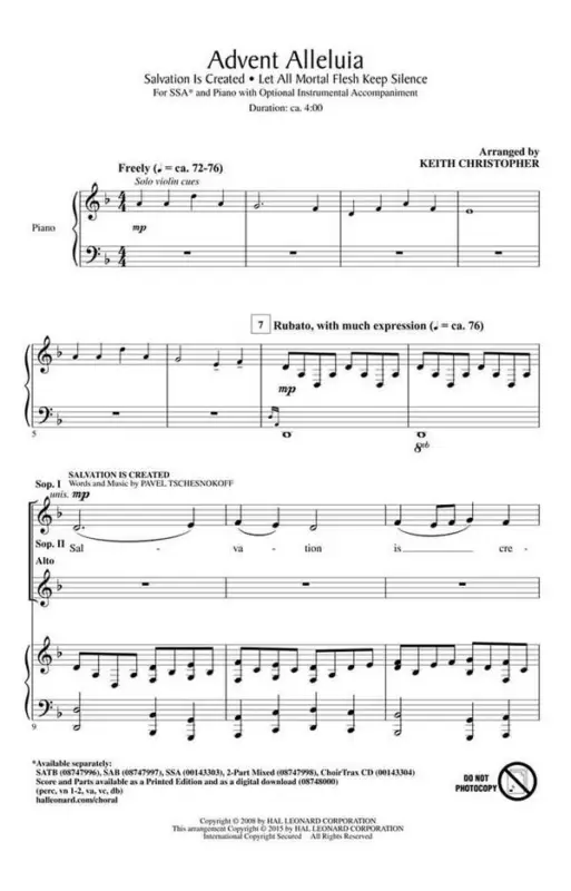 Direktkauf Pavel Chesnokov, Advent Alleluia