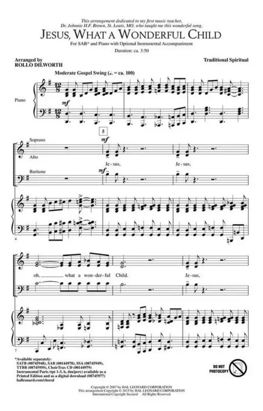 Letzte Chance Jesus, What a Wonderful Child