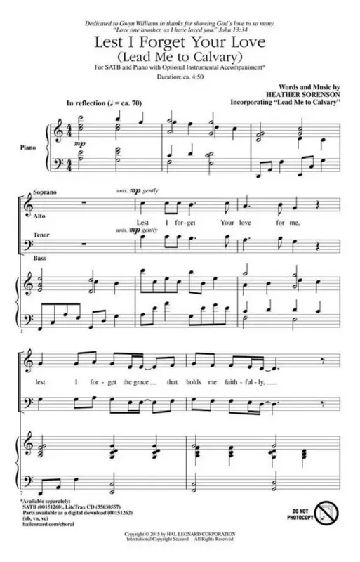 Heather Sorenson, Lest I Forget Your Love Versand Am Gleichen Tag