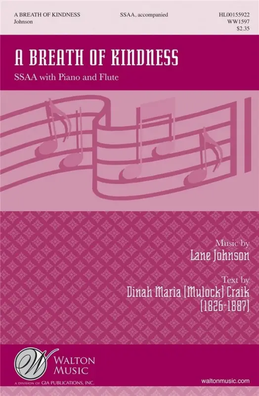 Top-Seller Lane Johnson, A Breath of Kindness