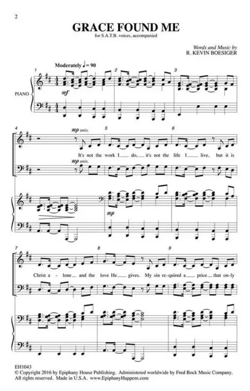 Top-Preis R. Kevin Boesiger, Grace Found Me