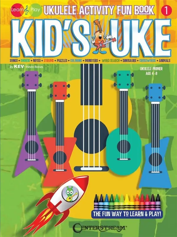 Direkt Vom Hersteller Kevin Rones, Kid's Uke - Ukulele Activity Fun Book