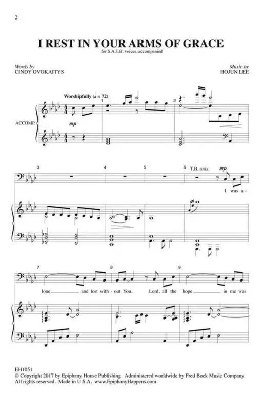 Schnäppchen Hojun Lee, I Rest in Your Arms of Grace