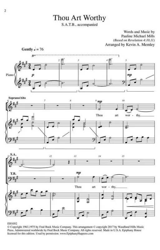 Thou Art Worthy Super-Preis