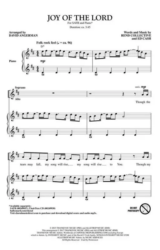Joy of the Lord Preis Gesenkt