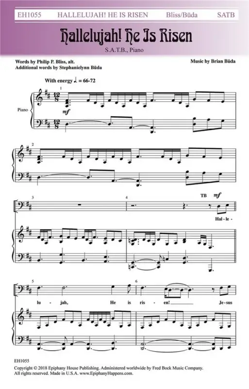 Brian Buda, Hallelujah He Is Risen Solange Der Vorrat Reicht