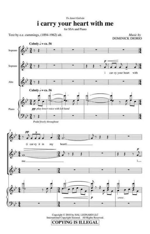 Online Kaufen Dominick DiOrio, I carry your heart with me
