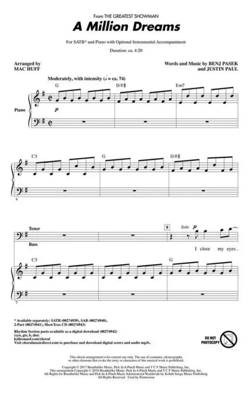 A Million Dreams Preisknaller