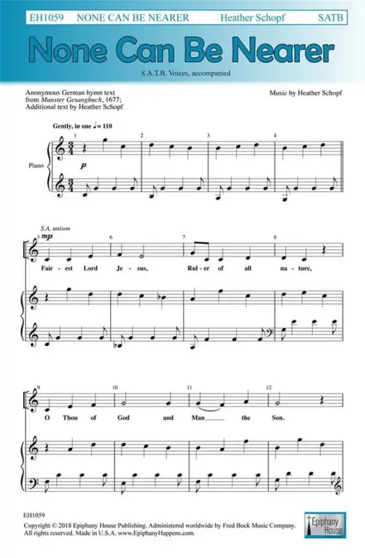 Heather Schopf, None Can Be Nearer Expressversand