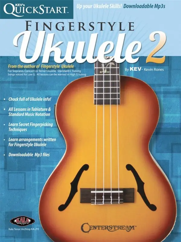 Kev's QuickStart for Fingerstyle Ukulele Vol. 2 (+Mp3) Geprüft