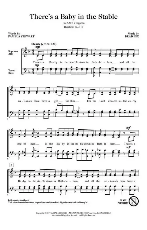 Rabatt Brad Nix, There's a Baby in the Stable