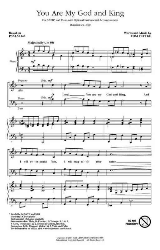 Wochenendangebot You Are My God and King