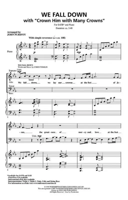 We Fall Down with Crown Him with Many Crowns Schnäppchen