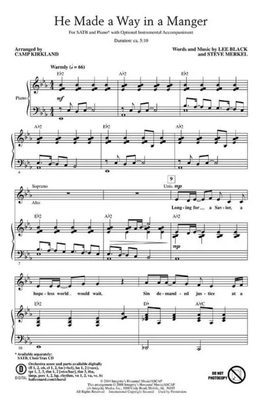 Jetzt Kaufen Lee Black_Steve Merkel, He Made a Way in a Manger