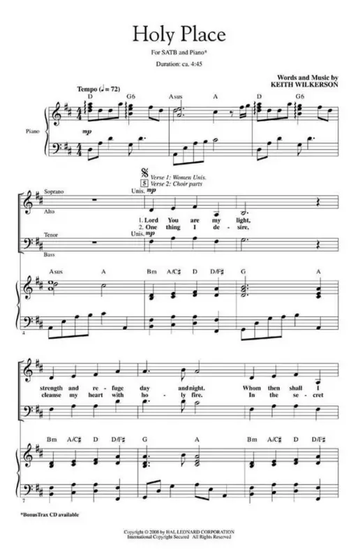 Keith Wilkerson, Holy Place Knallerangebot