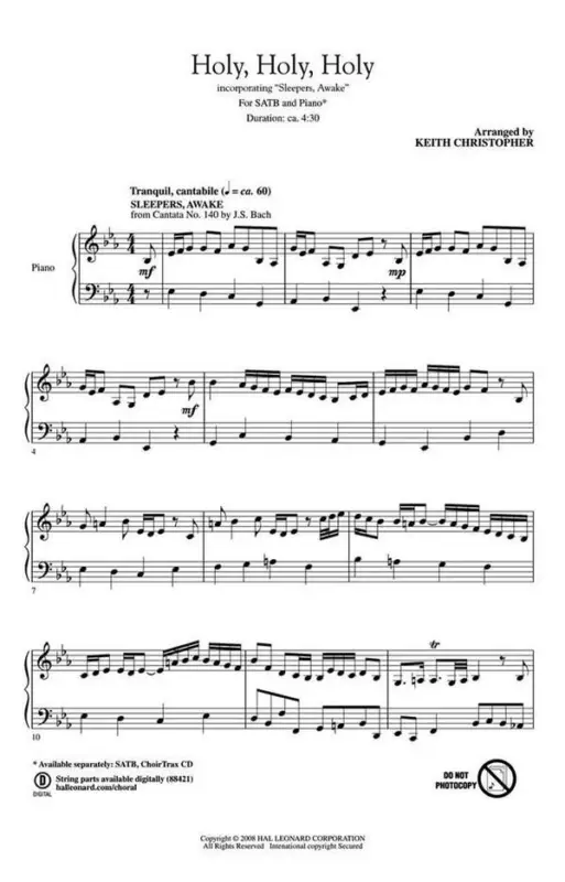 Sonderangebot Holy, Holy, Holy