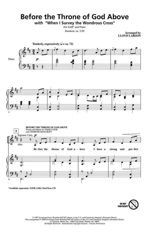 Kostenfreie Lieferung Before the Throne of God Above