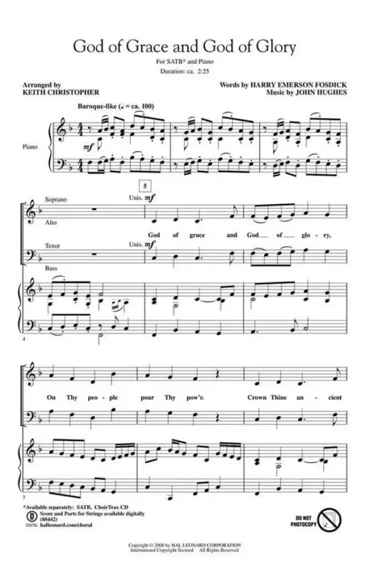 Geprüft God of Grace and God of Glory