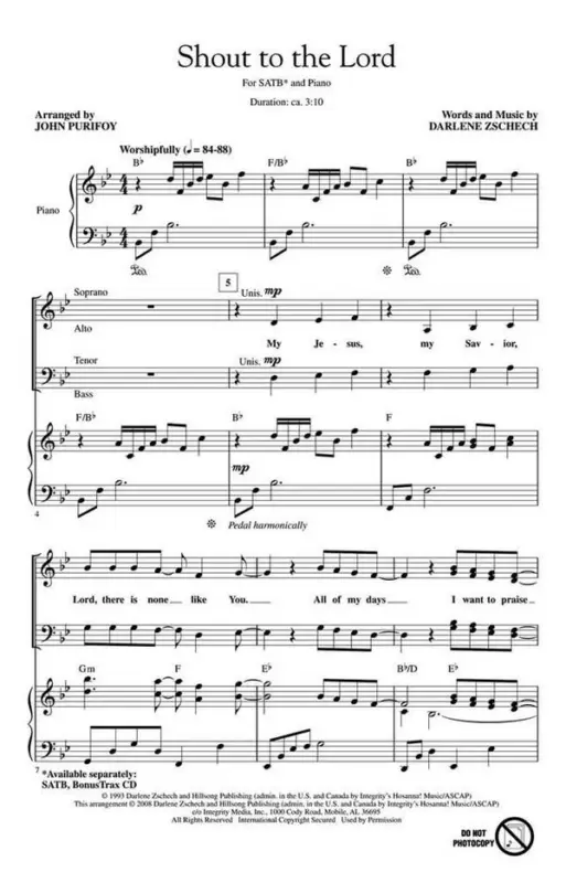 Shout to the Lord Direkt Vom Hersteller