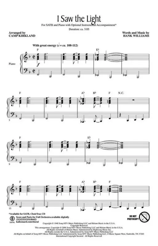 Online Kaufen I Saw the Light