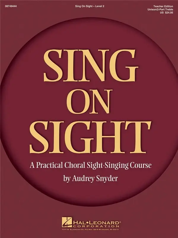 Zertifiziert Sing on Sight - A Practical Sight-Singing Course