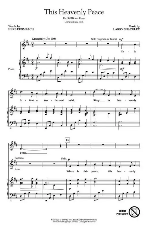 Larry Shackley, This Heavenly Peace Mega-Angebot