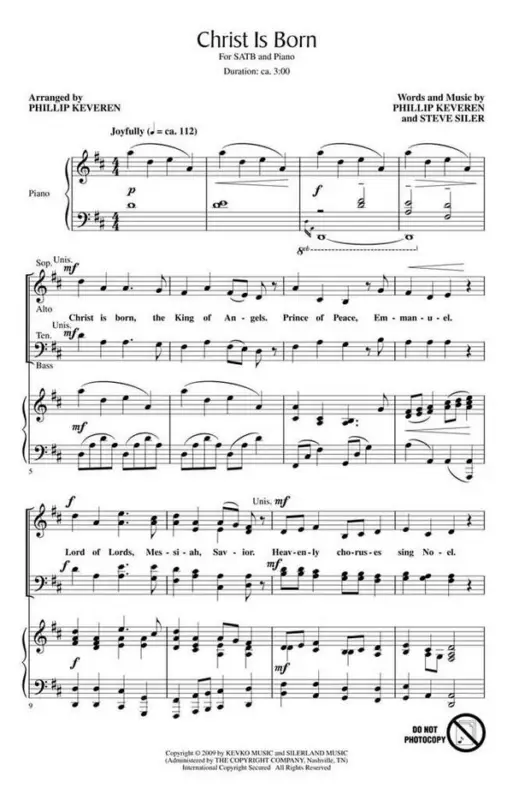 Preisknaller Phillip Keveren_Steve Siler, Christ Is Born